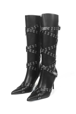 ZANETA PU BOOTS BLACK
