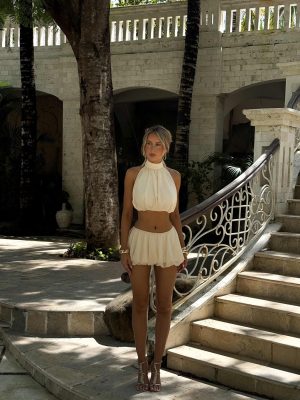 ANAHI MINI SKIRT BUTTERCREAM