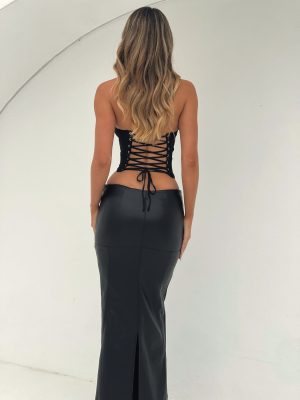 BRAZIL CORSET TOP BLACK