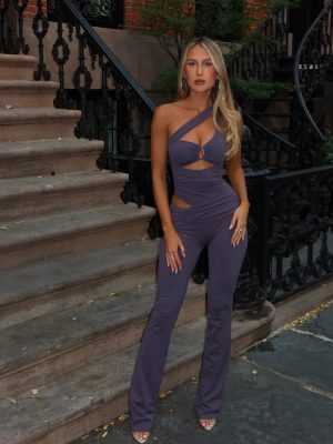 COLTON JUMPSUIT DUSTY PURPLE
