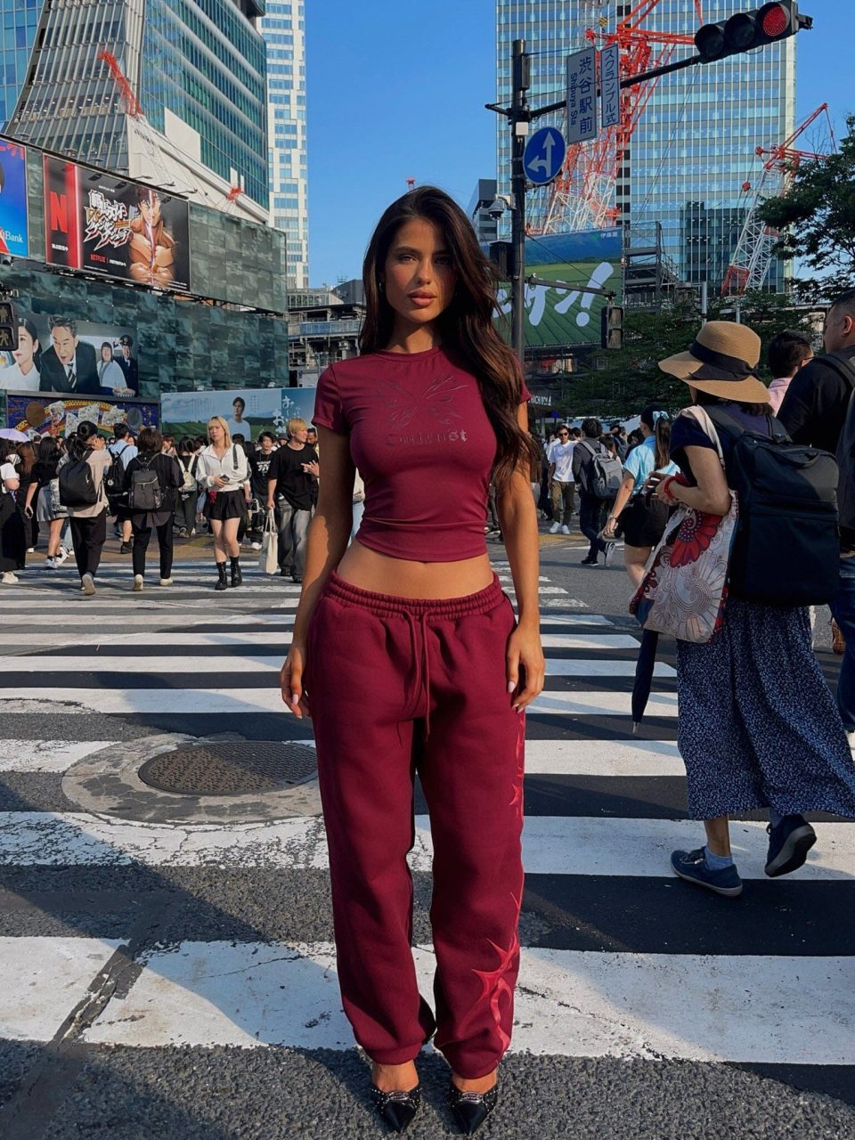 KARINA SWEATPANTS CHERRY