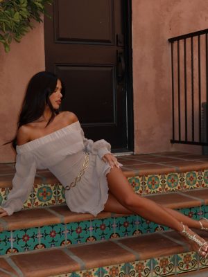 DIANE MINI DRESS TAUPE