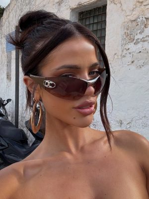 SIGNATURE FRAMELESS SUNGLASSES TAN