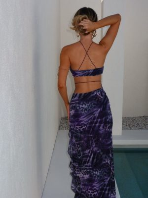 PALMARIA MAXI DRESS VIOLETTE