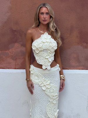 PALMINA MIDI SKIRT WHITE