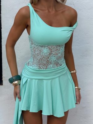 SCALA MINI DRESS AQUA