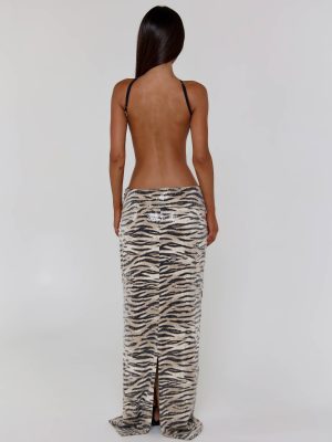 HITHER MAXI DRESS ZEBRA