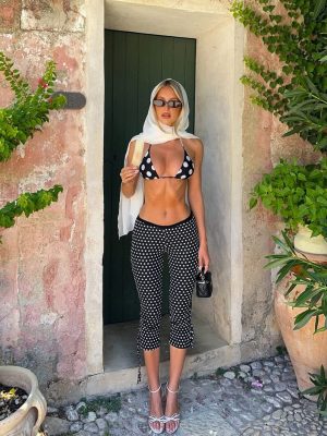 YULE CAPRI PANTS POLKA DOT